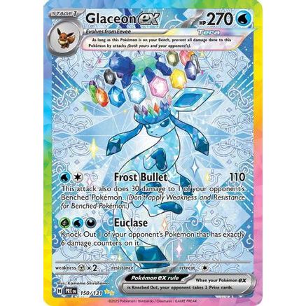 Glaceon ex - 150/131 150 - SV Prismatic Evolutions Holofoil
