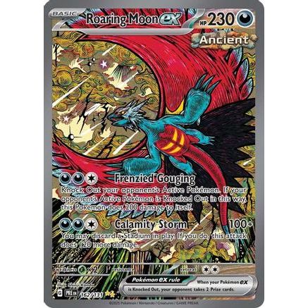 Roaring Moon ex 162 - SV Prismatic Evolutions Holofoil