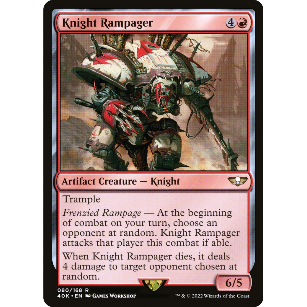 Knight Rampager (40K-080) - Warhammer 40,000 Commander
