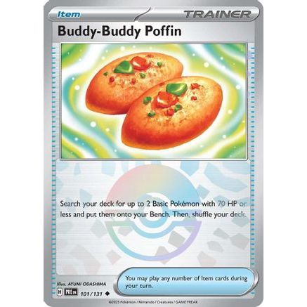 Buddy-Buddy Poffin (Poke Ball Pattern) 101 - SV Prismatic Evolutions Holofoil