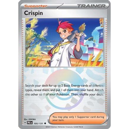 Crispin - 105/131 (Poke Ball Pattern) 105 - SV Prismatic Evolutions Holofoil