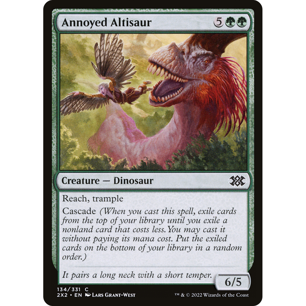 Annoyed Altisaur (2X2-134) - Double Masters 2022 Foil