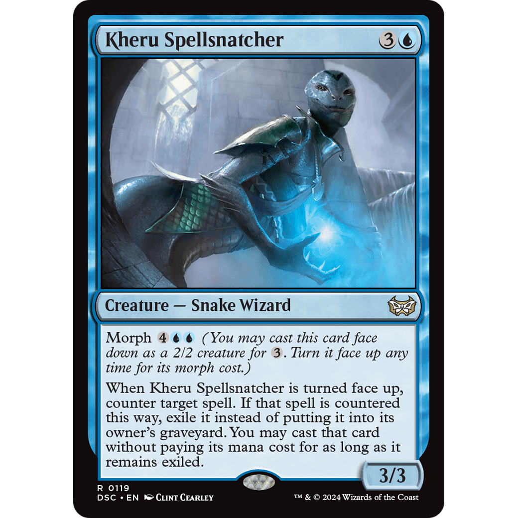 Kheru Spellsnatcher (DSC-119) - Duskmourn: House of Horror Commander