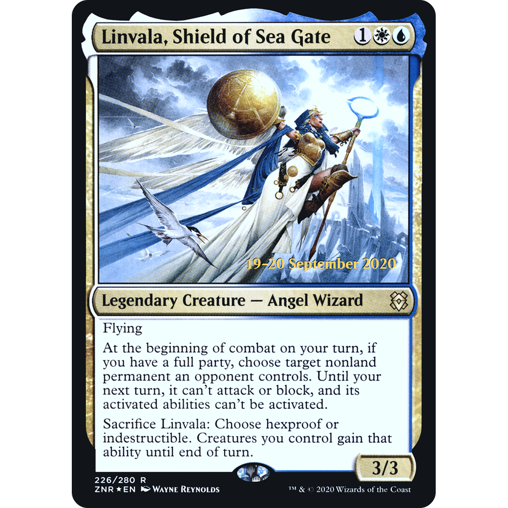 Linvala, Shield of Sea Gate (PRE-226) - Zendikar Rising Promos Foil