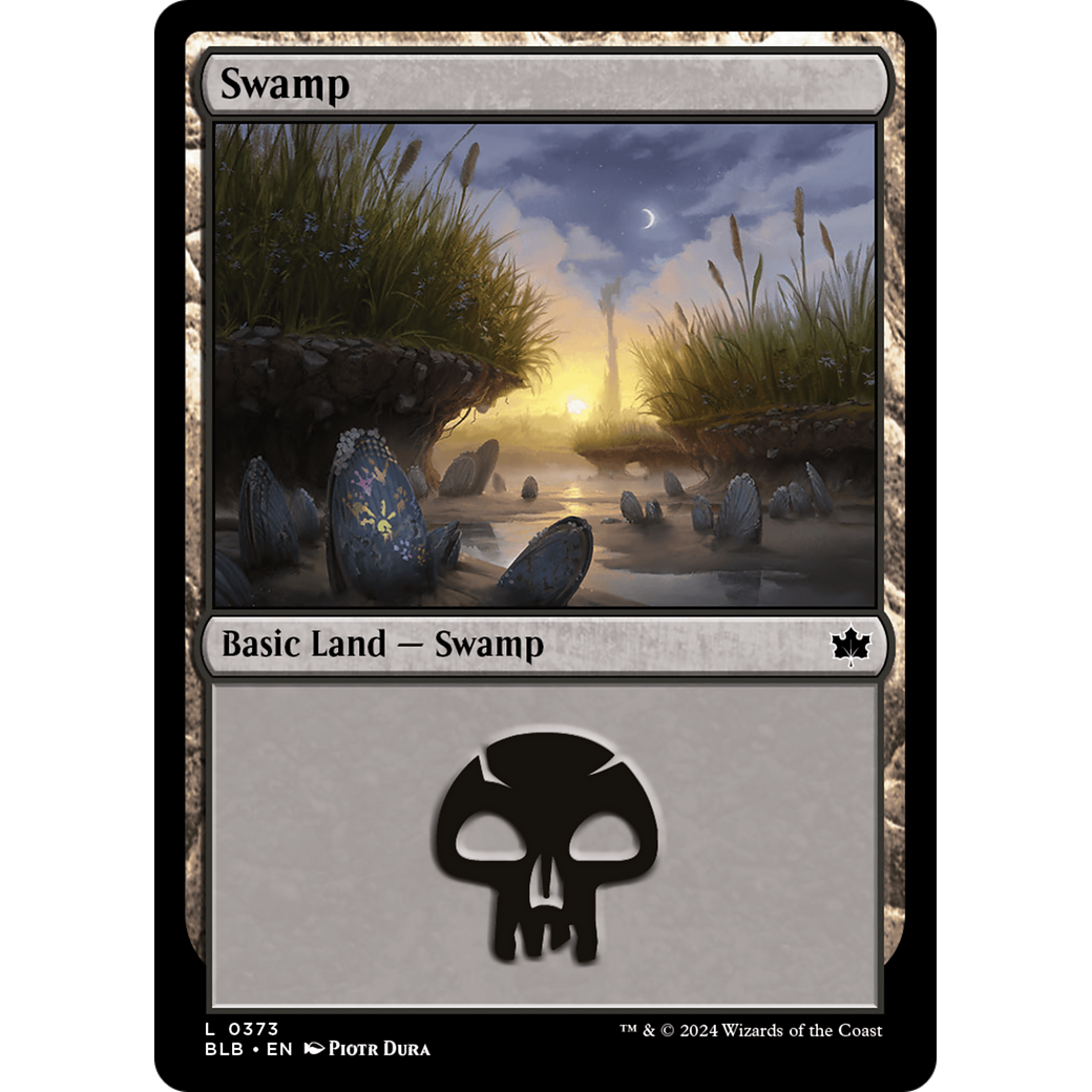 Swamp (BLB-373) - Bloomburrow Foil