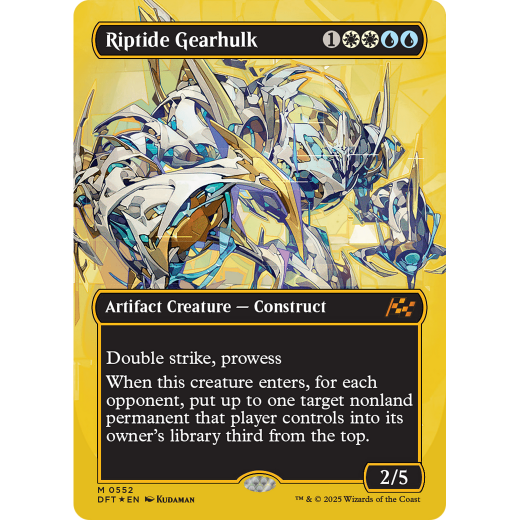 Riptide Gearhulk (DFT-552) - Aetherdrift (Borderless) Foil