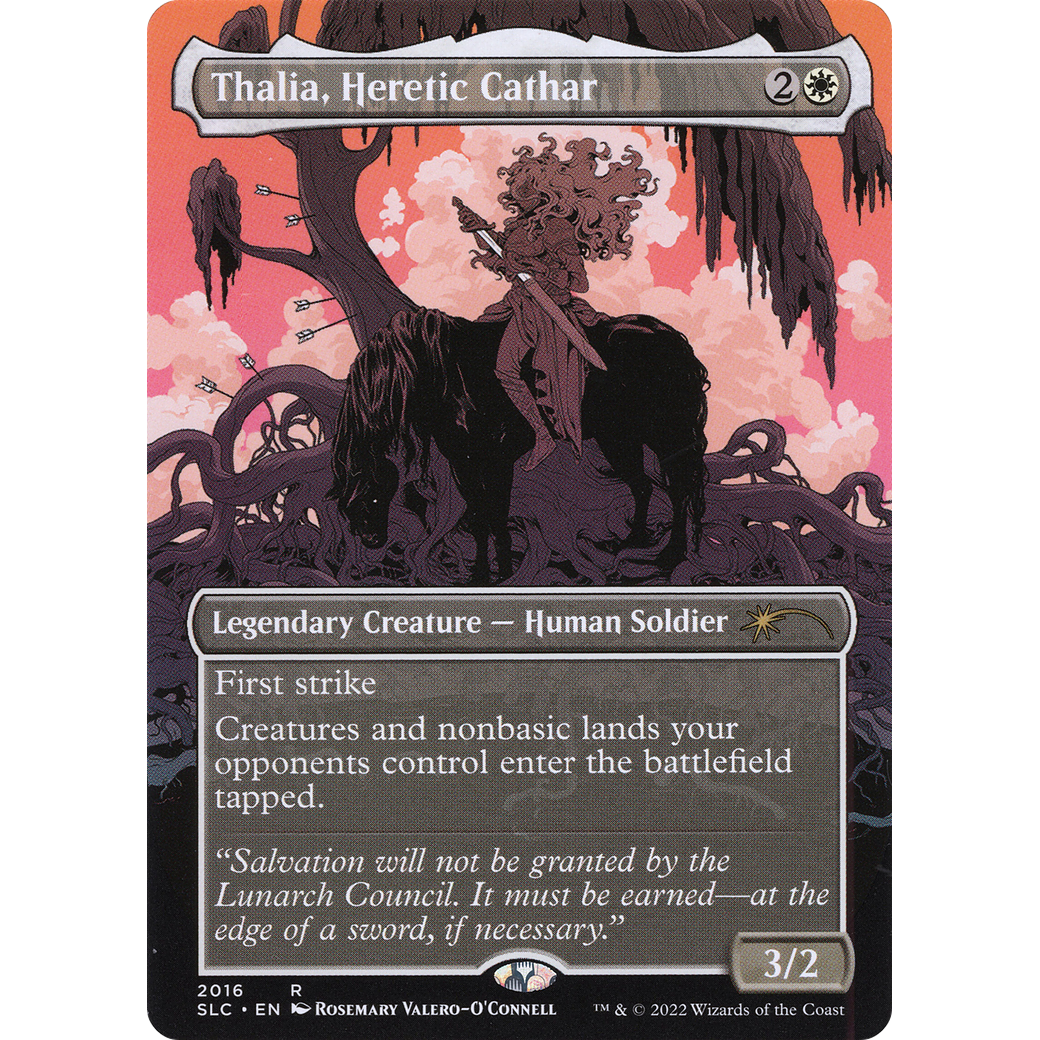 Thalia, Heretic Cathar (SLC-2016) - Secret Lair Countdown Kit (Borderless)
