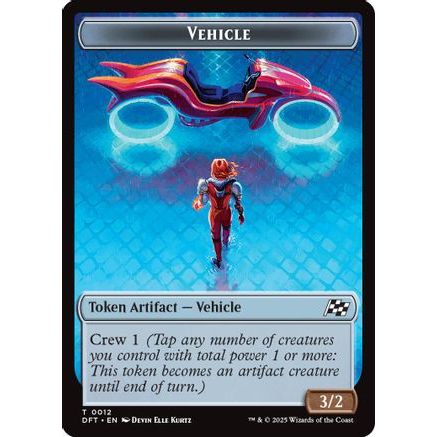 Vehicle // Pilot Double-Sided Token (DFT-12 // 1) - Aetherdrift Foil