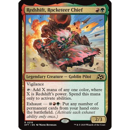 Redshift, Rocketeer Chief (PRE-218) - Prerelease Cards Foil