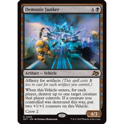 Demonic Junker (PPDFT-083) - Promo Pack: Aetherdrift Foil