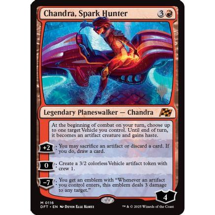 Chandra, Spark Hunter (PPDFT-116) - Promo Pack: Aetherdrift Foil