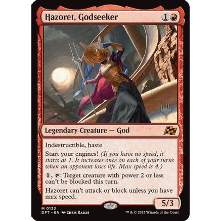 Hazoret, Godseeker (PPDFT-133) - Promo Pack: Aetherdrift Foil