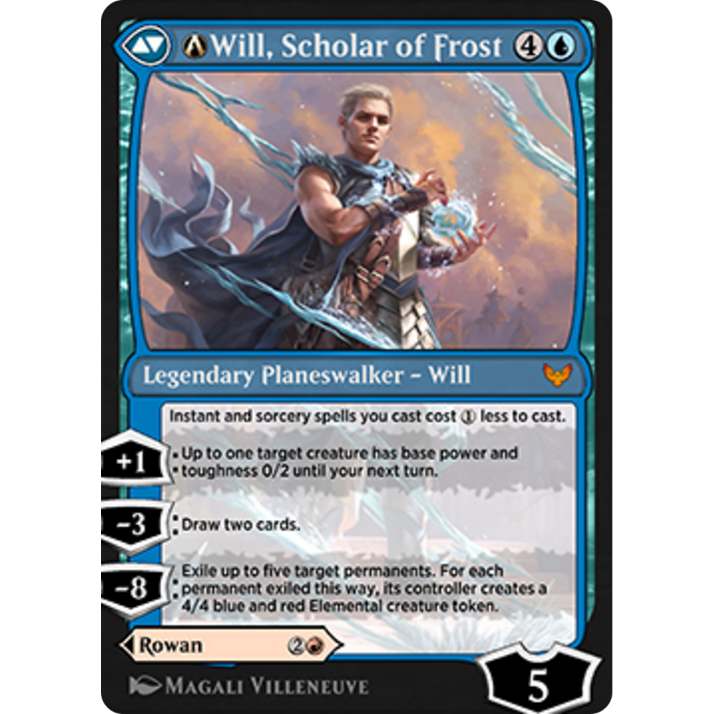 A-Rowan, Scholar of Sparks // A-Will, Scholar of Frost (STX-A-156) - Strixhaven: School of Mages