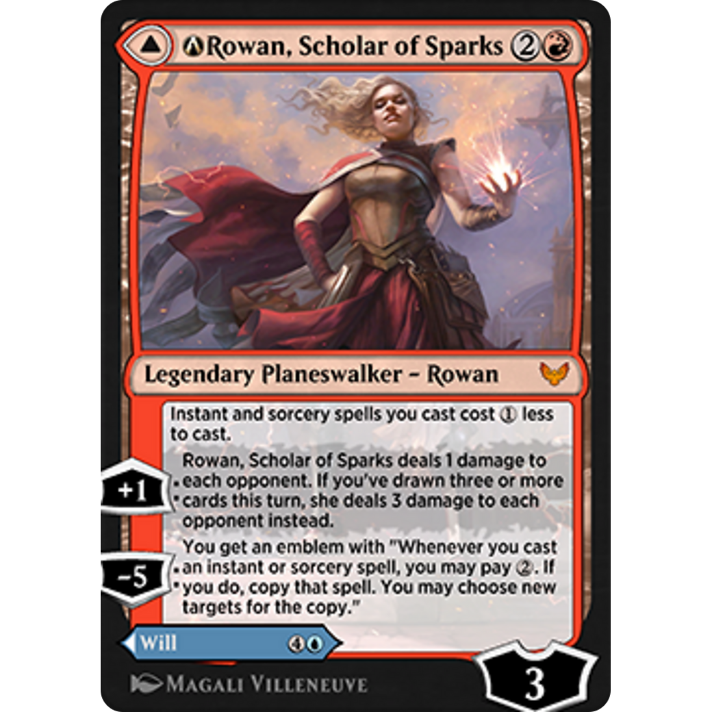 A-Rowan, Scholar of Sparks // A-Will, Scholar of Frost (STX-A-156) - Strixhaven: School of Mages