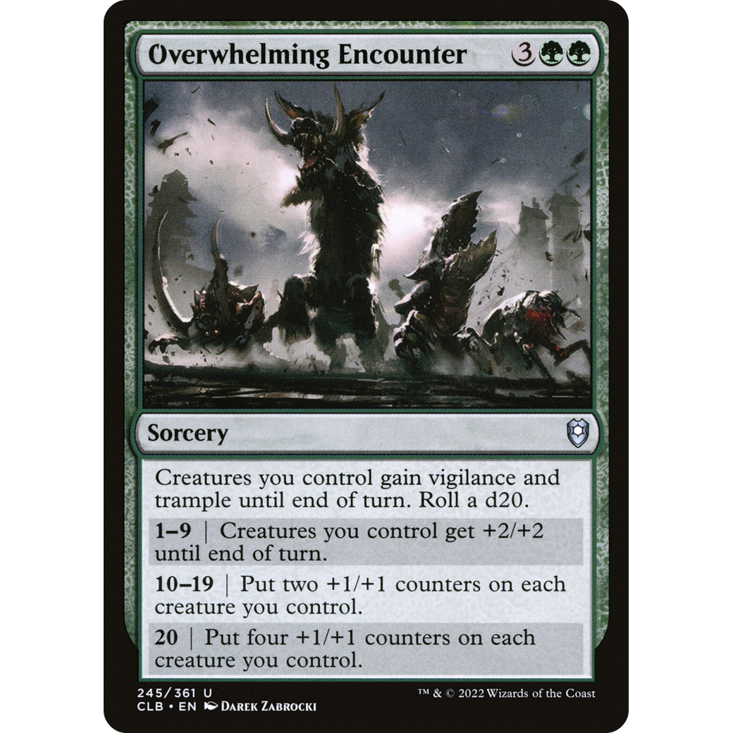 Overwhelming Encounter (CLB-245) - Commander Legends: Battle for Baldur's Gate