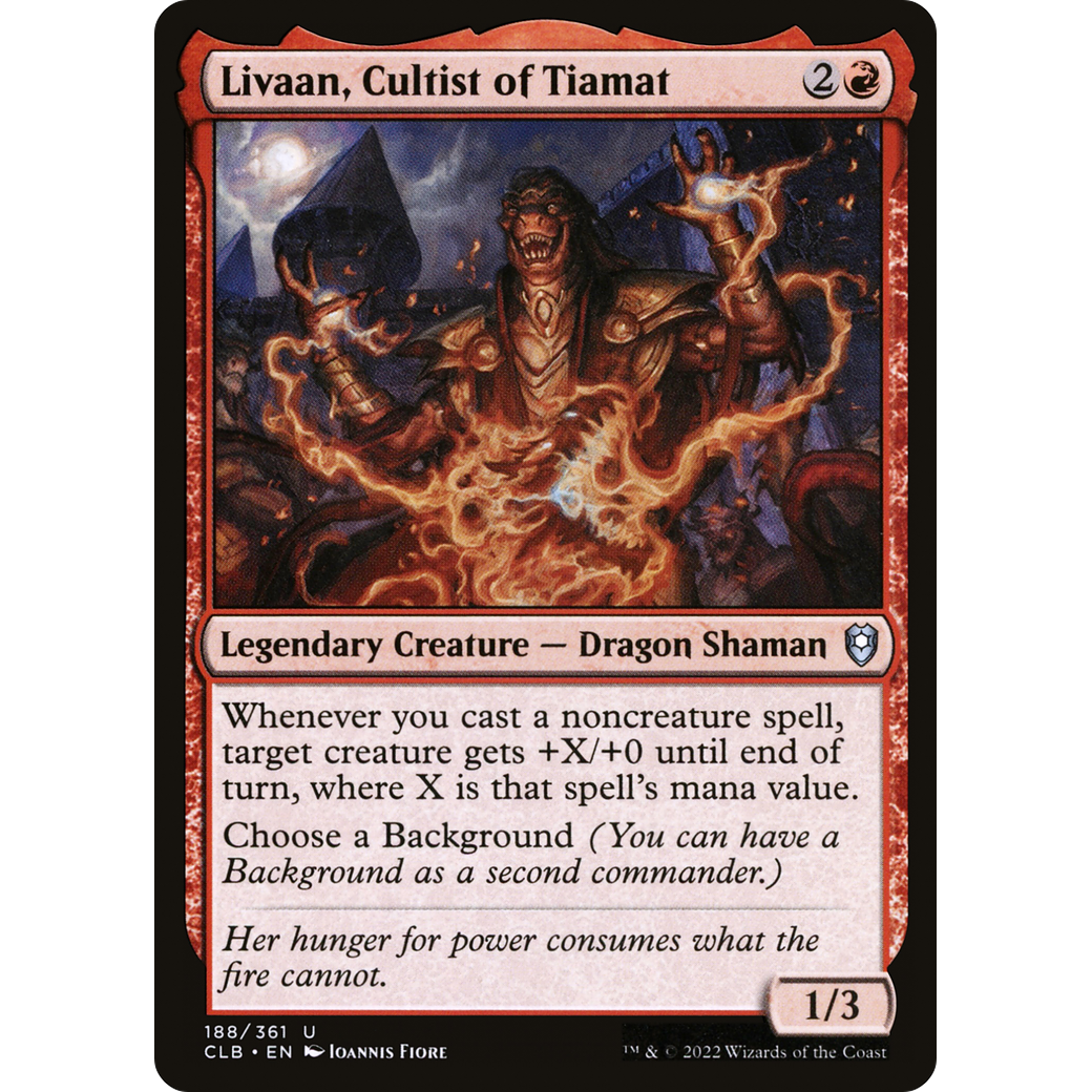 Livaan, Cultist of Tiamat (CLB-188) - Commander Legends: Battle for Baldur's Gate Foil