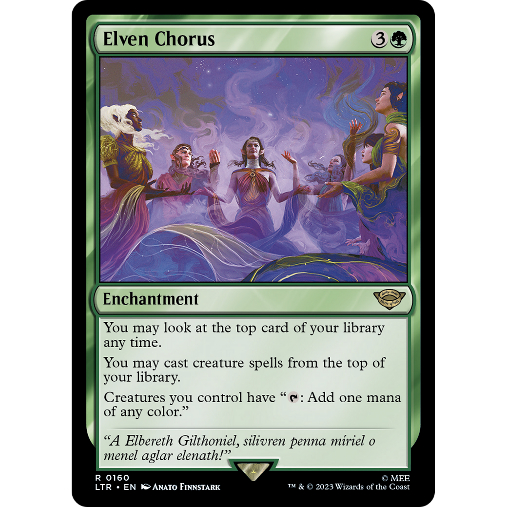 Elven Chorus (LTR-160) - The Lord of the Rings: Tales of Middle-earth Foil