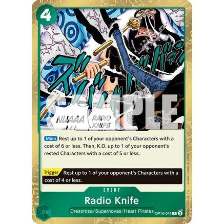 Radio Knife (OP10-041) - Royal Blood Foil