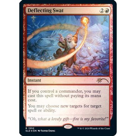 Deflecting Swat (Rainbow Foil) (SLD-1552) - Secret Lair Drop Series Foil