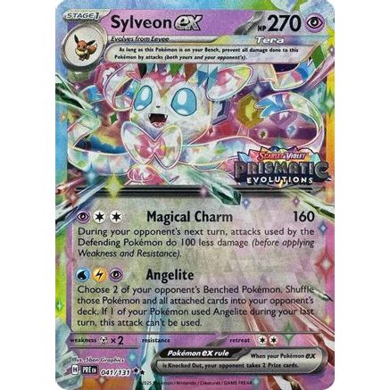 Sylveon ex - 041/131 (Prismatic Evolutions Stamp) 41 - Miscellaneous Cards & Products Holofoil