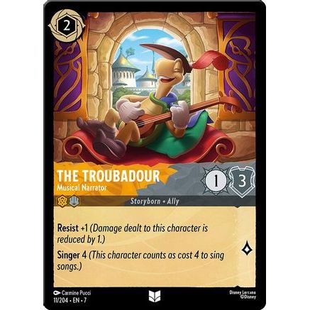The Troubadour - Musical Narrator (11/204) - Archazias Island Cold Foil
