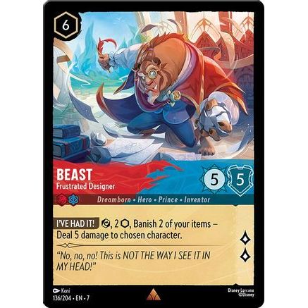 Beast - Frustrated Designer (136/204) - Archazias Island Cold Foil