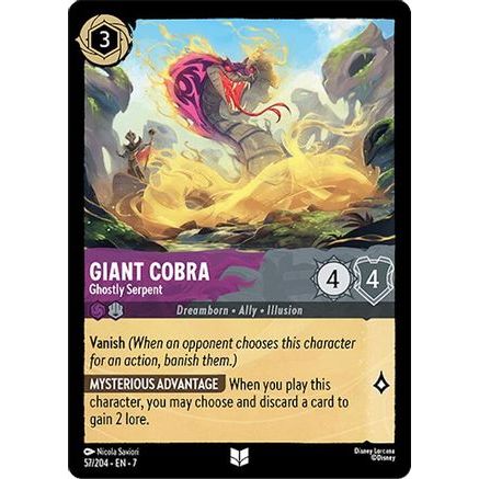 Giant Cobra - Ghostly Serpent (57/204) - Archazias Island