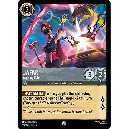 Jafar - Aspiring Ruler (190/204) - Archazias Island Cold Foil
