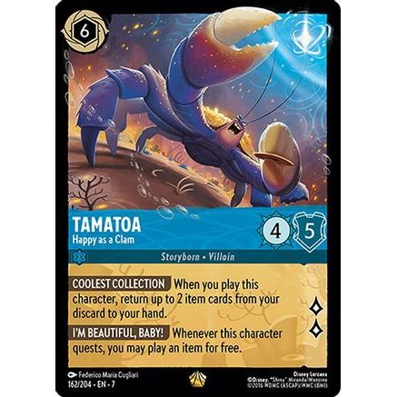 Tamatoa - Happy as a Clam (162/204) - Archazias Island Cold Foil