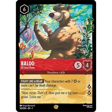 Baloo - Ol' Iron Paws (142/204) - Archazias Island Cold Foil