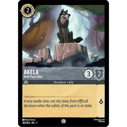 Akela - Wolf Pack Elder (182/204) - Archazias Island Cold Foil