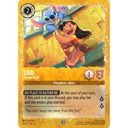 Lilo - Escape Artist (25) - Disney Lorcana Promo Cards Holofoil
