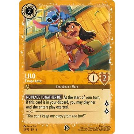 Lilo - Escape Artist (25) - Disney Lorcana Promo Cards Holofoil Lilo - Escape Artist (25) - Disney Lorcana Promo Cards Holofoil