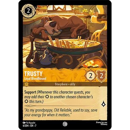 Trusty - Loyal Bloodhound (6/204) - Archazias Island Cold Foil