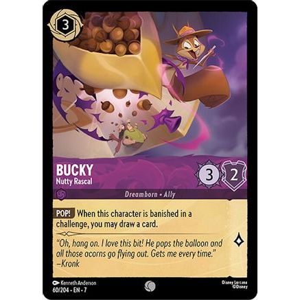 Bucky - Nutty Rascal (60/204) - Archazias Island Cold Foil