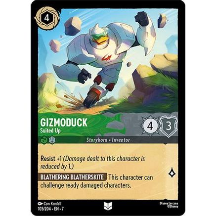 Gizmoduck - Suited Up (105/204) - Archazias Island Cold Foil