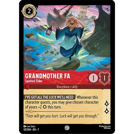 Grandmother Fa - Spirited Elder (121/204) - Archazias Island Cold Foil