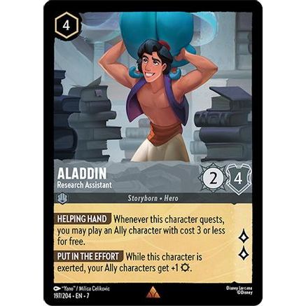 Aladdin - Research Assistant (197/204) - Archazias Island Cold Foil