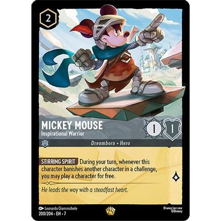 Mickey Mouse - Inspirational Warrior (200/204) - Archazias Island