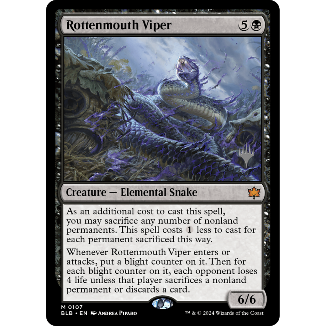 Rottenmouth Viper (PPBLB-107P) - Bloomburrow Promos