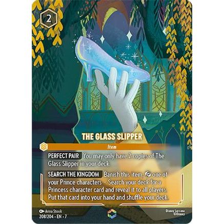 The Glass Slipper (Enchanted) (208/204) - Archazias Island Holofoil