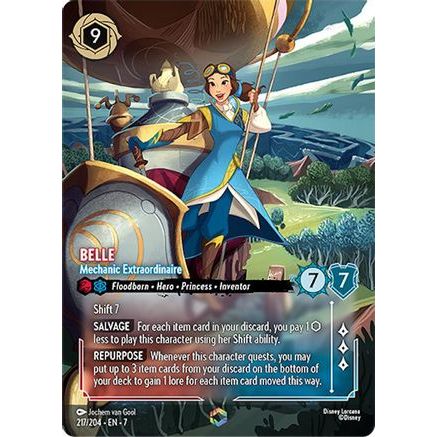 Belle - Mechanic Extraordinaire (Enchanted) (217/204) - Archazias Island Holofoil
