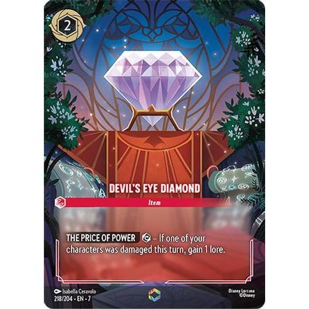 Devil's Eye Diamond (Enchanted) (218/204) - Archazias Island Holofoil
