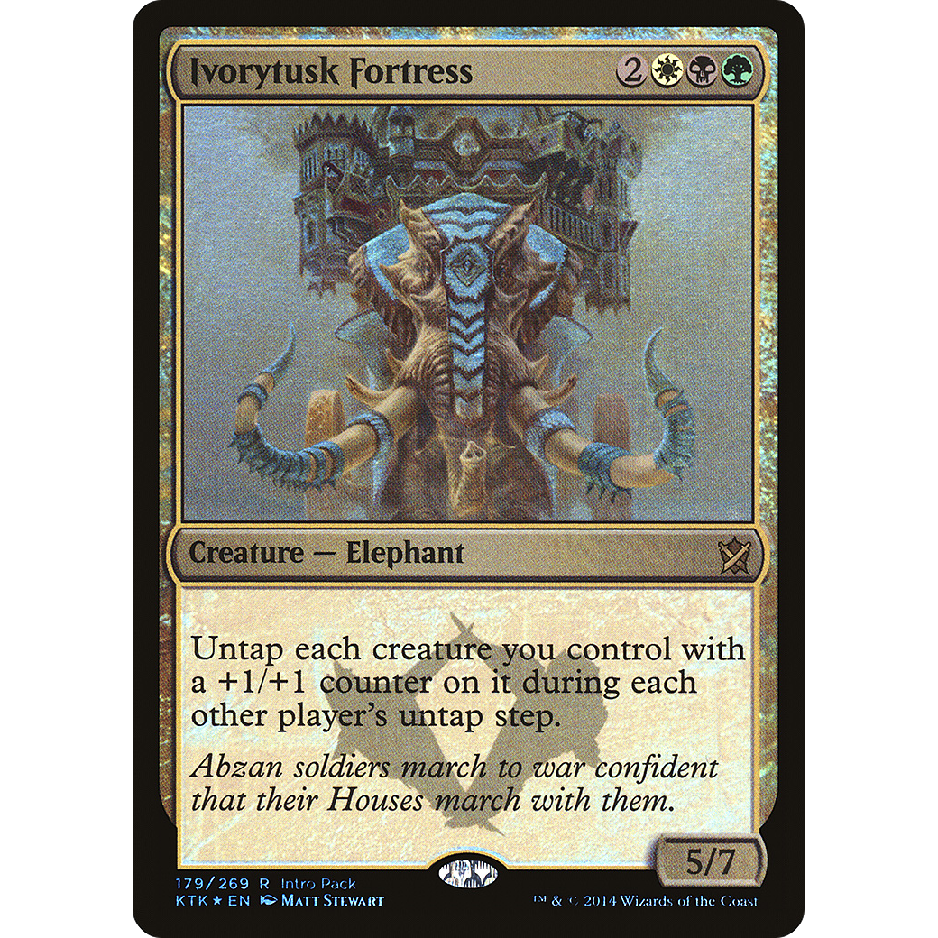 Ivorytusk Fortress (UMP-179) - Khans of Tarkir Promos Foil