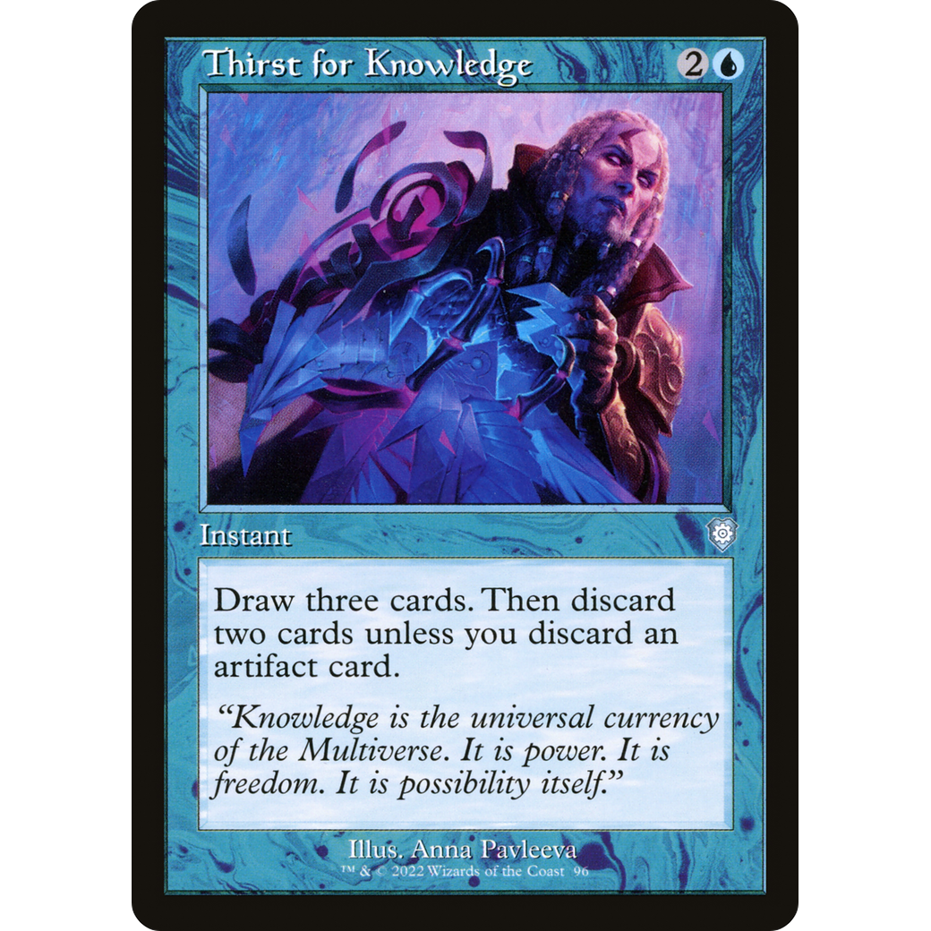 Thirst for Knowledge (Retro Frame) (BRC-096) - The Brothers' War Commander