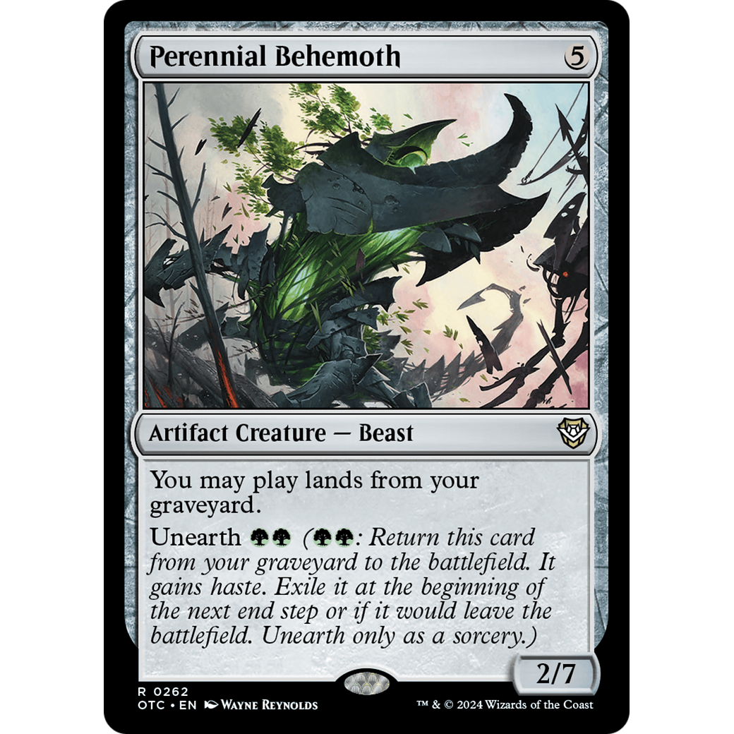Perennial Behemoth (OTC-262) - Outlaws of Thunder Junction Commander