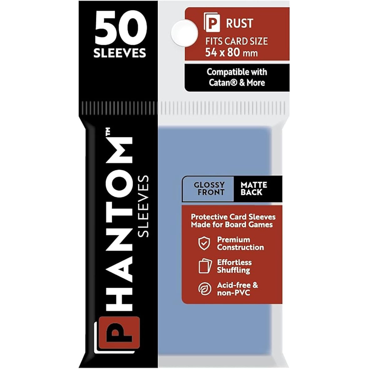 Phantom Sleeves: Rust Glossy/Matte 50ct 54mmx80mm