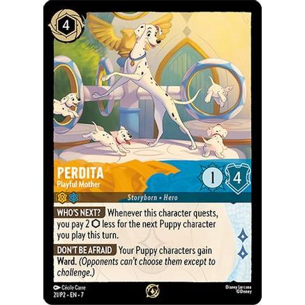 Perdita - Playful Mother (21) - Disney Lorcana Promo Cards Cold Foil