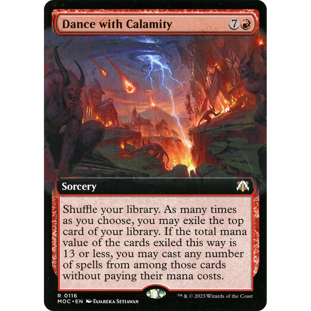 Dance with Calamity (MOC-116) - March of the Machine Commander: (Extended Art)