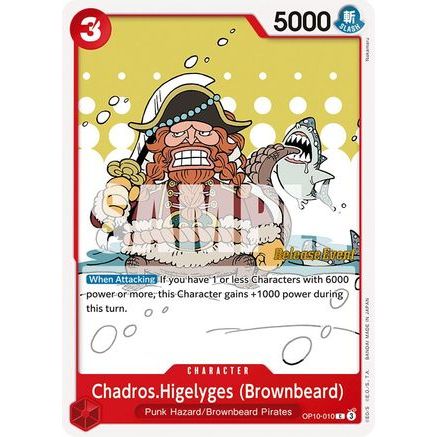 Chadros.Higelyges (Brownbeard) (OP10-010) - Royal Blood Release Event Cards